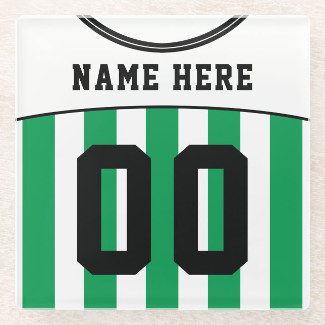 Jersey Untersetzer, Fußball Glasuntersetzer (Vorderseite)