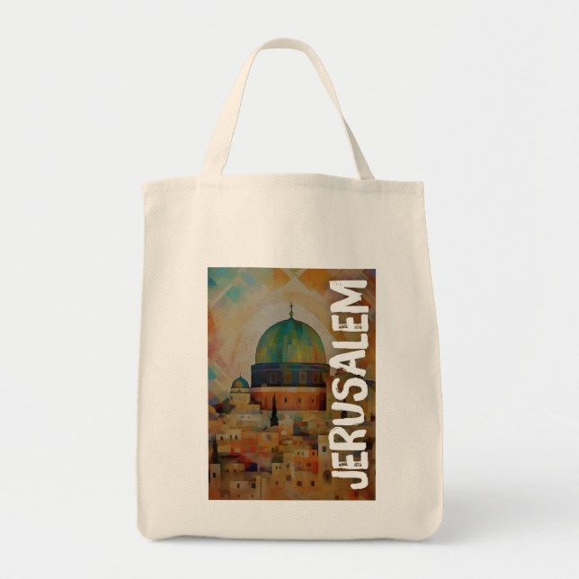 Jerusalem Al Quds Frieden - Gerechtigkeit und Frei Tragetasche (Vorne)