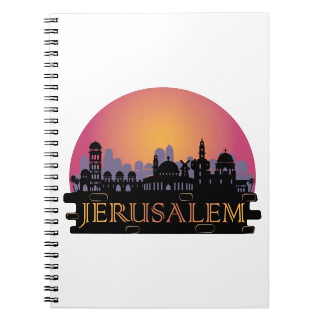 Jerusalem Alte Stadt Skyline - Israel Reisen Notizblock (Vorderseite)