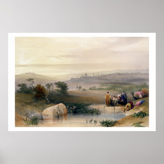 Jerusalem, April 1839, plate 22 from Volume I of ' Poster (Vorne)