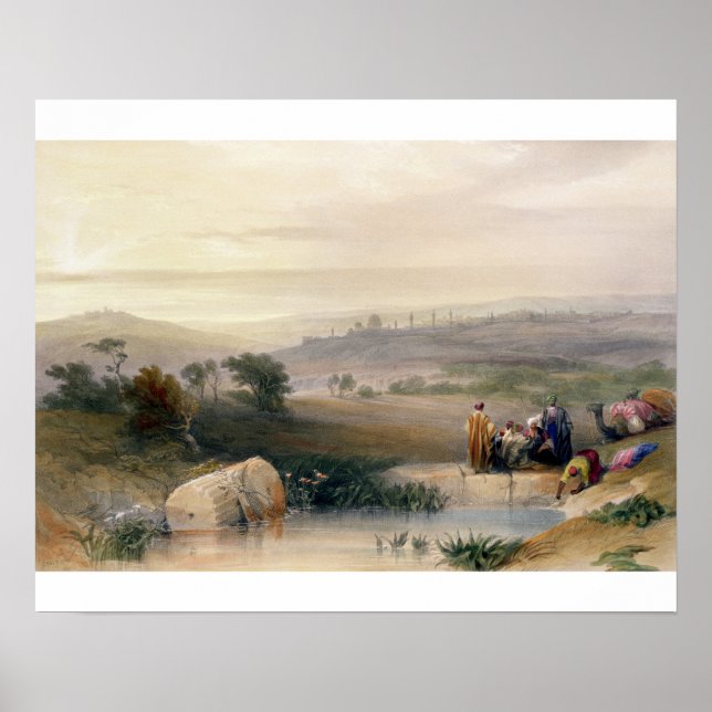 Jerusalem, April 1839, plate 22 from Volume I of ' Poster (Vorne)