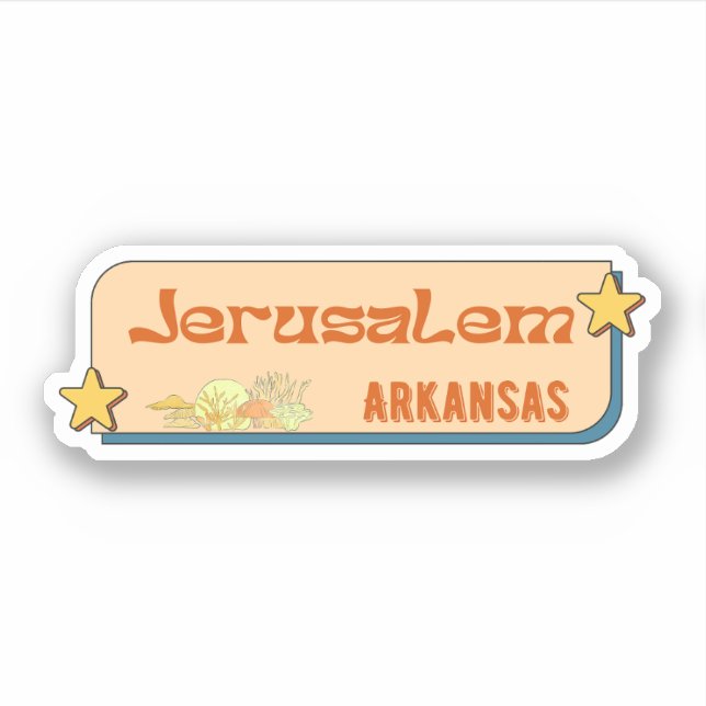 Jerusalem, Arkansas Sticker (Vorderseite)