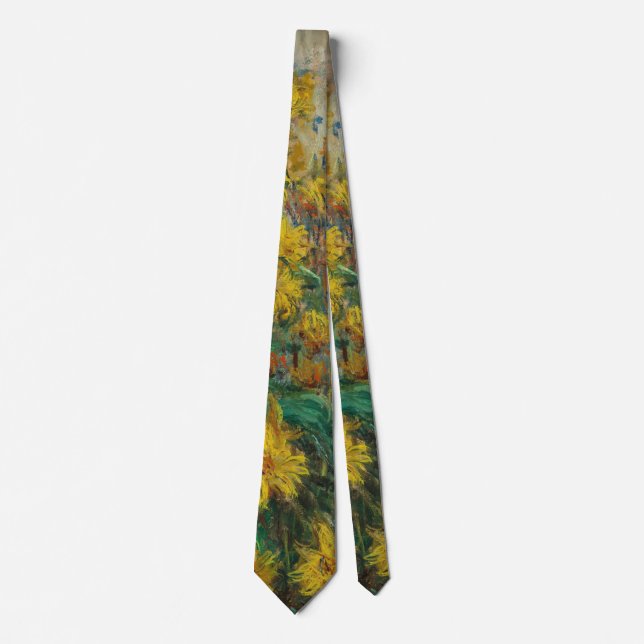 Jerusalem Artichoke Blume - Claude Monet Krawatte (Vorderseite)