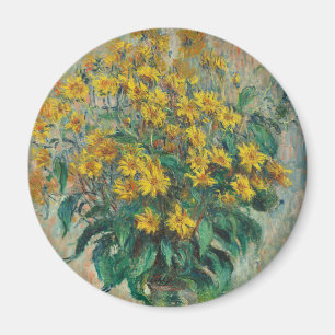 Jerusalem Artichoke Blume von Claude Monet Magnet