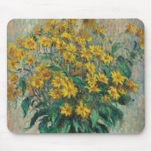 Jerusalem Artichoke Blume von Claude Monet Mousepad