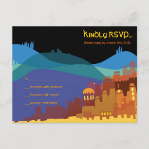 JERUSALEM CITY OF GOLD Bar Bat mitzvah Carte de ré