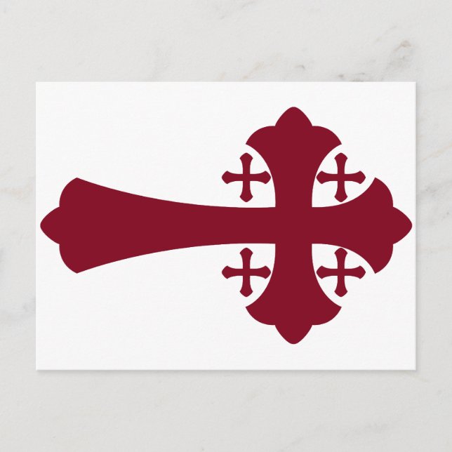 Jerusalem Cross Postkarte (Vorderseite)