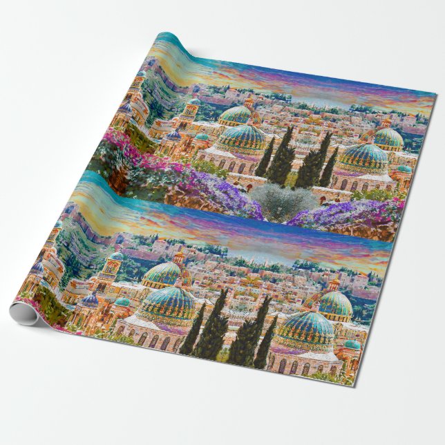 Jerusalem, die heilige Stadt Geschenkpapier (Ungerollt)