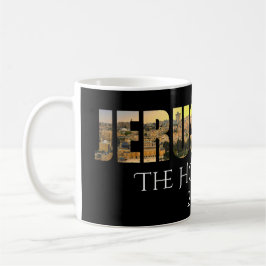 Jerusalem, die heilige Stadt Schwarz Kaffeetasse