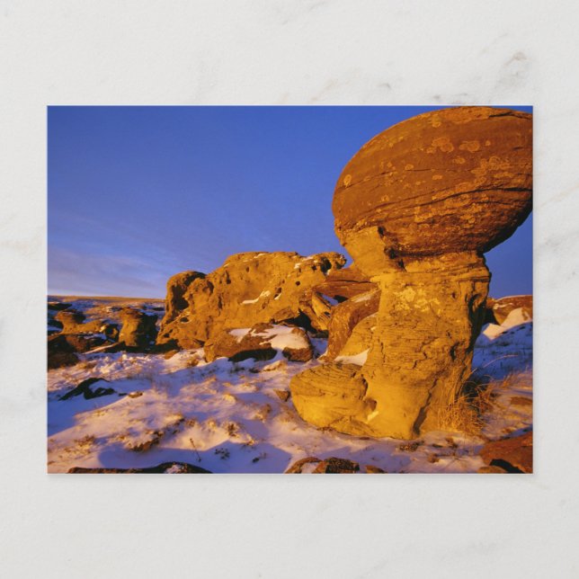 Jerusalem-Felsen im Winter bei Süßgras Postkarte (Vorderseite)