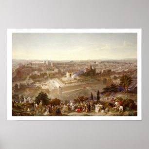 Jerusalem in ihrer Grandeur, graviert von Charles Poster