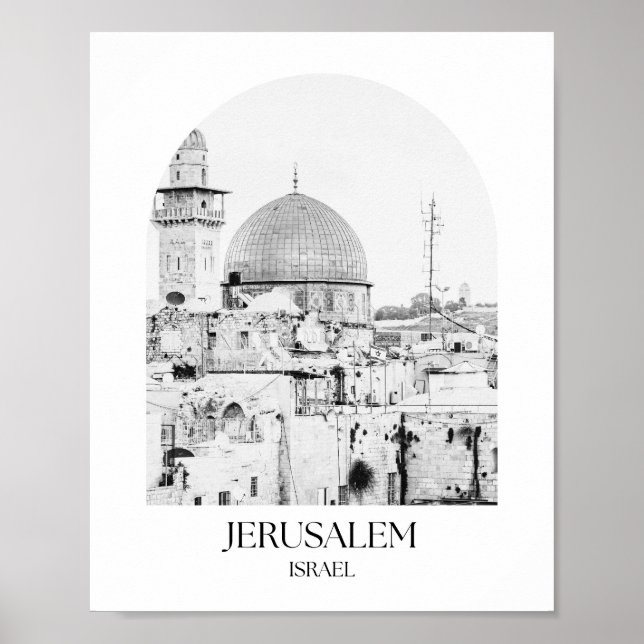 Jerusalem Israel Arch Foto Print Poster (Vorne)