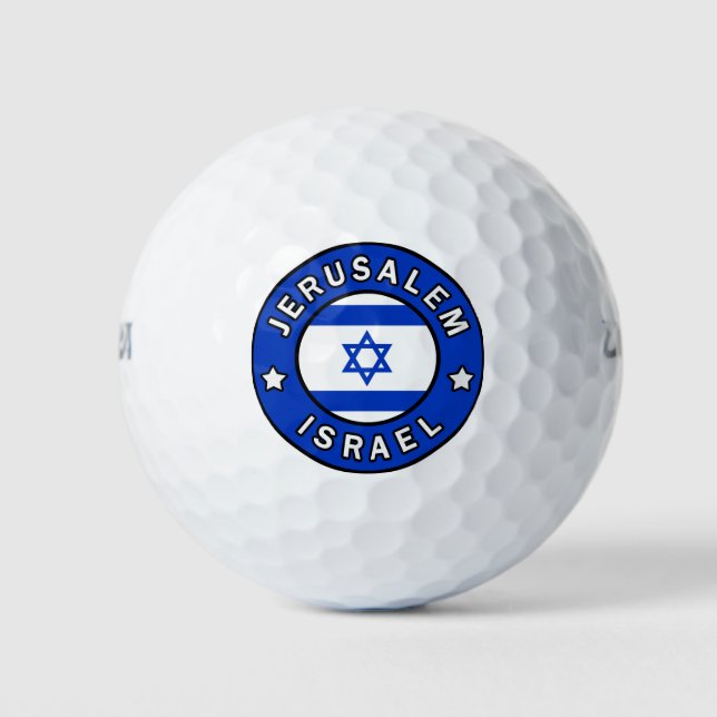 Jerusalem Israel Golfball (Vorderseite)