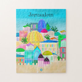 Jerusalem Israel Reiseplakatpuzzle