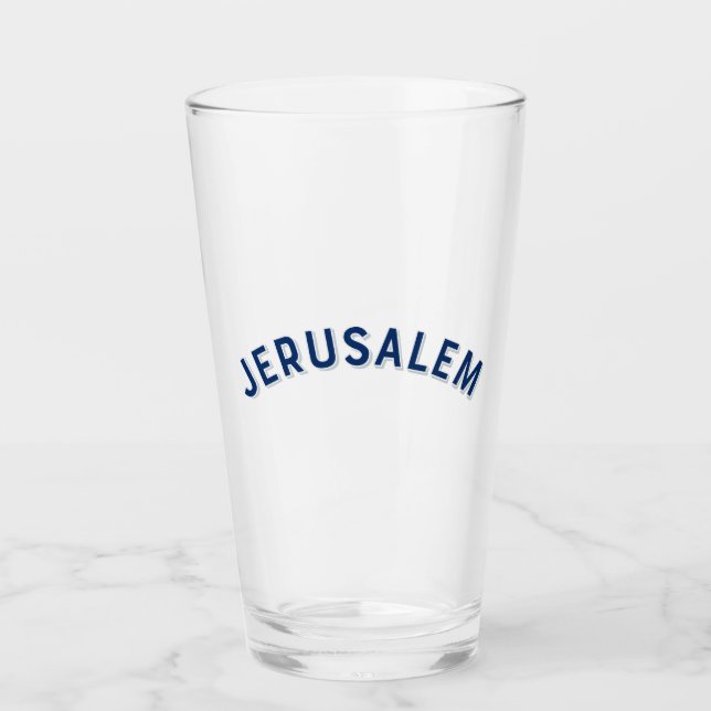 Jerusalem Isreal Glas (Vorderseite)