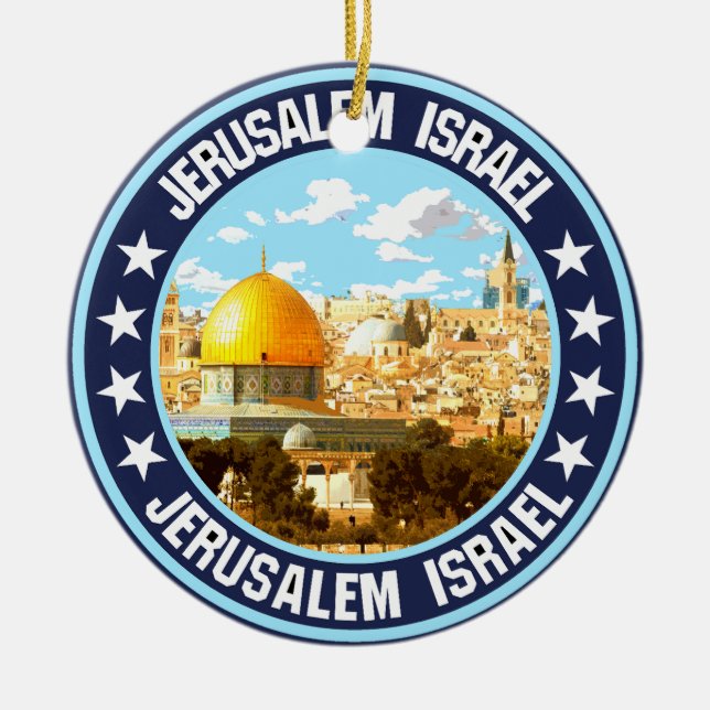 Jerusalem Keramik Ornament (Vorne)