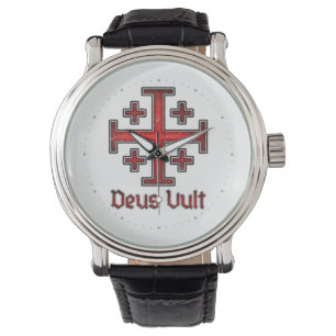 Jerusalem Knight Templar Kreuzfahrer Kreuz Christl Armbanduhr