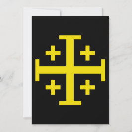 Jerusalem-Kreuz Feiertagskarte