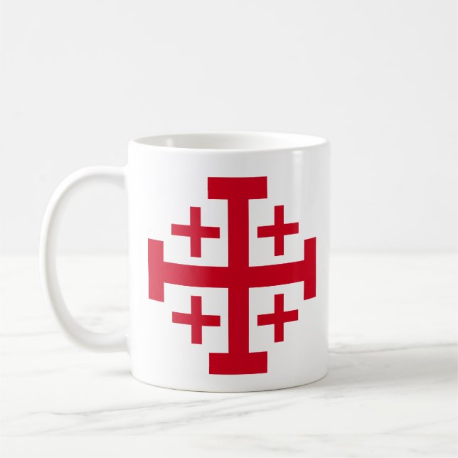 Jerusalem-Kreuz-Kaffeetasse Kaffeetasse (Links)