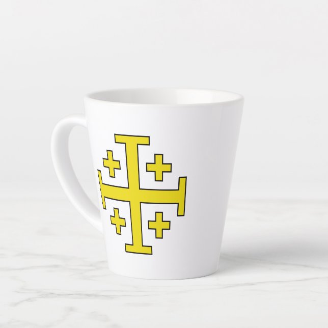 Jerusalem-Kreuz Milchtasse (Linke Ecke)