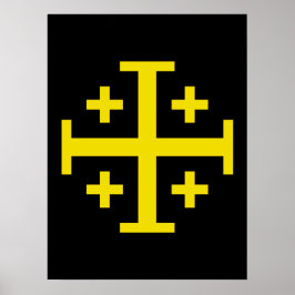 Jerusalem-Kreuz Poster