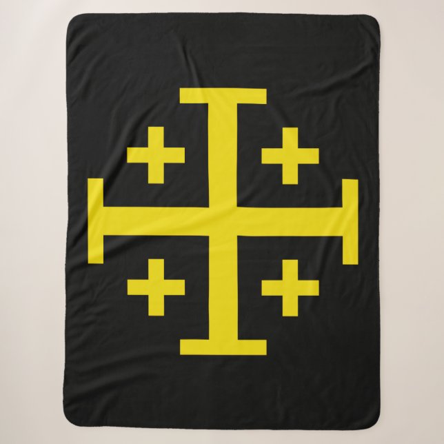 Jerusalem-Kreuz Sherpadecke (Vorderseite)
