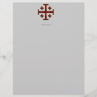Jerusalem Kreuz - ver 1 - Opus Dei - Schwarz