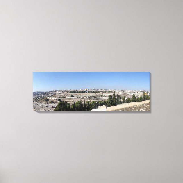 Jerusalem Panorama Leinwanddruck (Vorderseite)