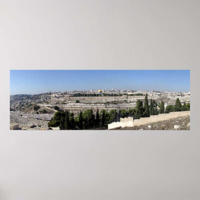 Jerusalem Panorama Poster (Vorne)