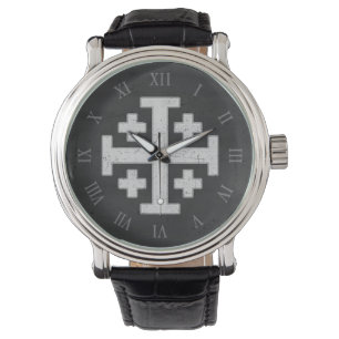 Jerusalem Ritter Templer Kreuzfahrer Kreuz Christl Armbanduhr
