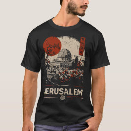 Jerusalem Sacro Dome Vintage Kunst der Antike T-Shirt