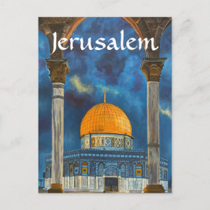 Jerusalem Tempel Berg Israel Postkarte