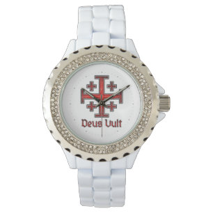 Jerusalem Tempelritter Kreuzfahrer Kreuz Christlic Armbanduhr
