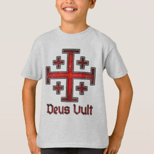 Jerusalem Tempelritter Kreuzfahrer Kreuz Christlic T-Shirt
