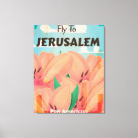 Jerusalem Vintage Travel Poster