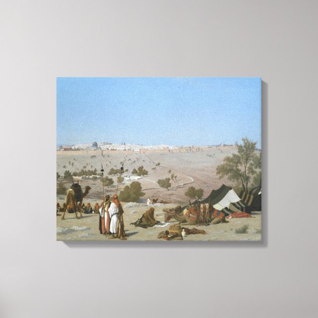 Jerusalem vom Berg der Oliven | 1880 Leinwanddruck (Vorderseite)