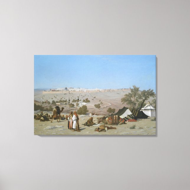 Jerusalem vom Berg der Oliven | 1880 Leinwanddruck (Vorderseite)