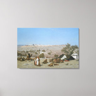 Jerusalem vom Ölberg   1880 Leinwanddruck