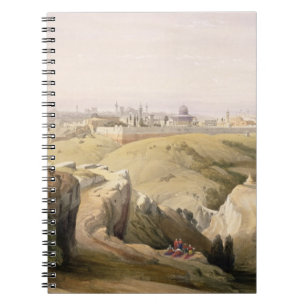 Jerusalem vom Ölberg, am 8. April 1839 Notizblock