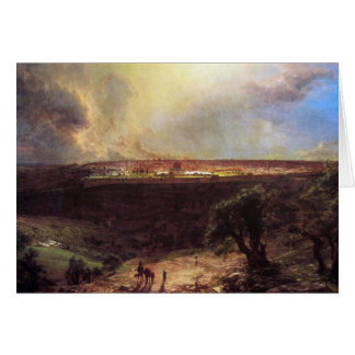 Jerusalem vom Ölberg durch Kirche