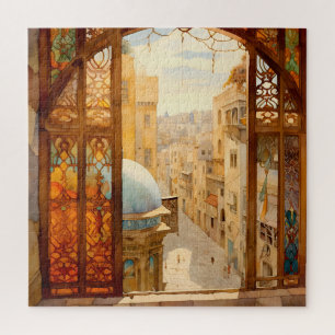 Jerusalem Window View Jigsaw Puzzle
