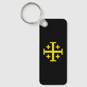 Jerusalemkreuz Fünf‌faches Kreuz Christi Schlüsselanhänger