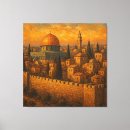 Jerusalems ewiger Splendor Leinwanddruck