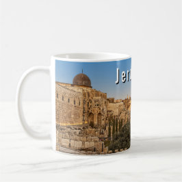 Jerusalem's Mount Olive and Al Aqsa Mosque Kaffeetasse
