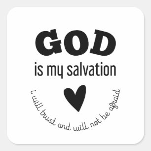 Jesaja 12:2 Gott ist meine Rettung  Sticker