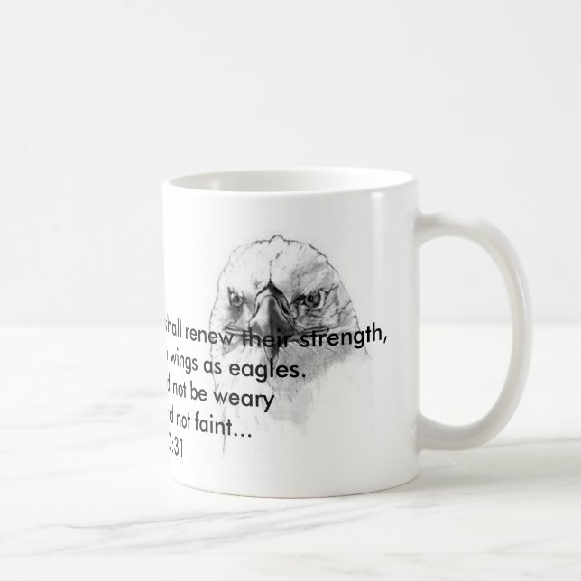 Jesaja-40:31 Kaffeetasse (Rechts)