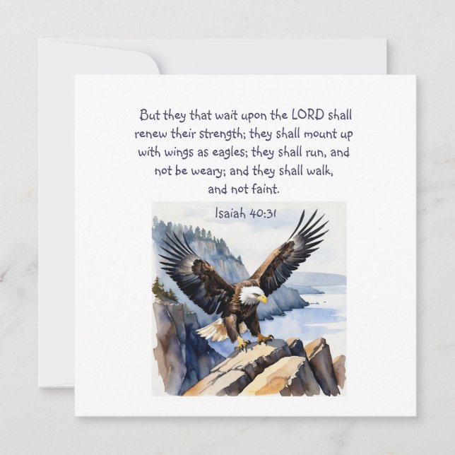 Jesaja 40:31 Sie, die auf den Herrn warten (Vorderseite)