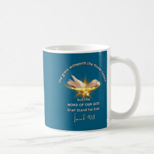 Jesaja 40 Schrift Bibel Glow Grafik Kunst Kaffeetasse