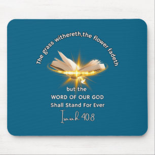 Jesaja 40 Schrift Bibel Glow Kunstwerk Mousepad
