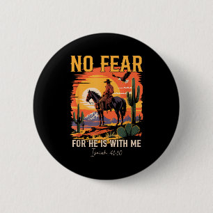 Jesaja 41_10 Cowboy Bibelvers christlich Western Button